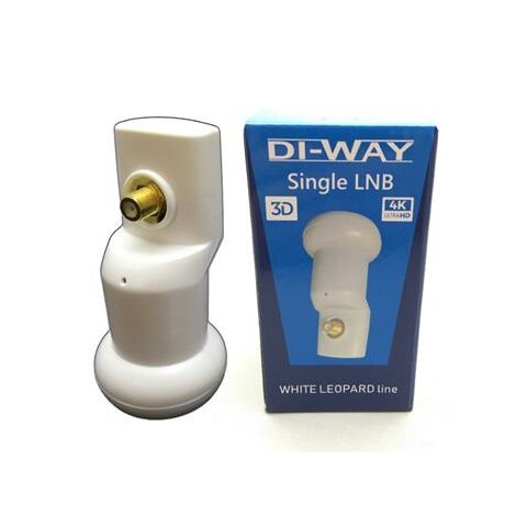 DI-WAY LNB SINGLE 0,1 dB, WHITE LEOPARD LINE