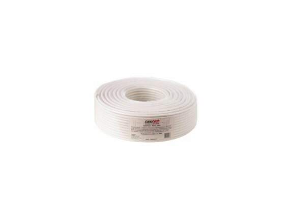 Koaxiálny kábel CONO-TECH RG6U 1,02mm CCS/AL, PVC, 6,8mm, 100m, fólia