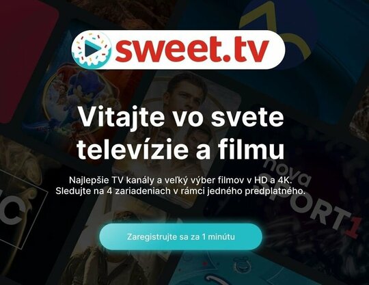 Sweet.tv 4K Android prijímač + predplatné 3 mesiace balík “L“ gratis