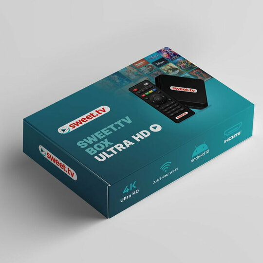Sweet.tv 4K Android prijímač + predplatné 3 mesiace balík “L“ gratis