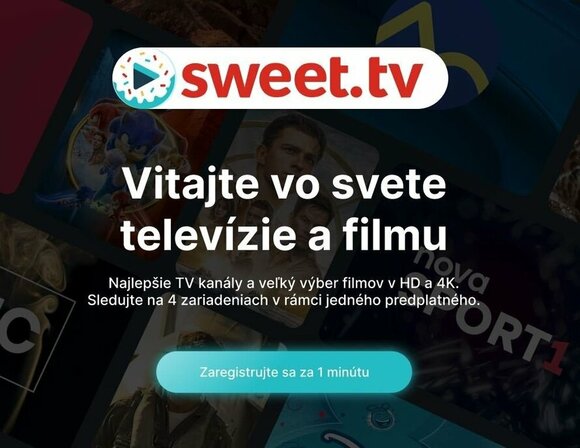 Sweet.tv 4K Android prijímač + predplatné 3 mesiace balík “L“ gratis